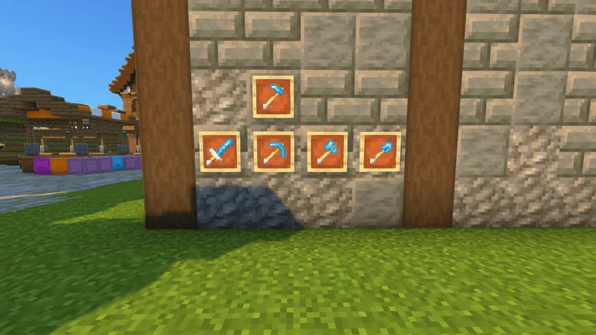 Blue Diamond Tools — скриншот 1 (Текстуры, Minecraft)