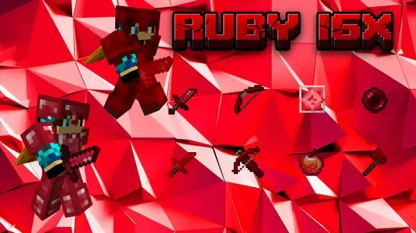 Ruby 16x — скриншот 1 (Текстуры, Minecraft)