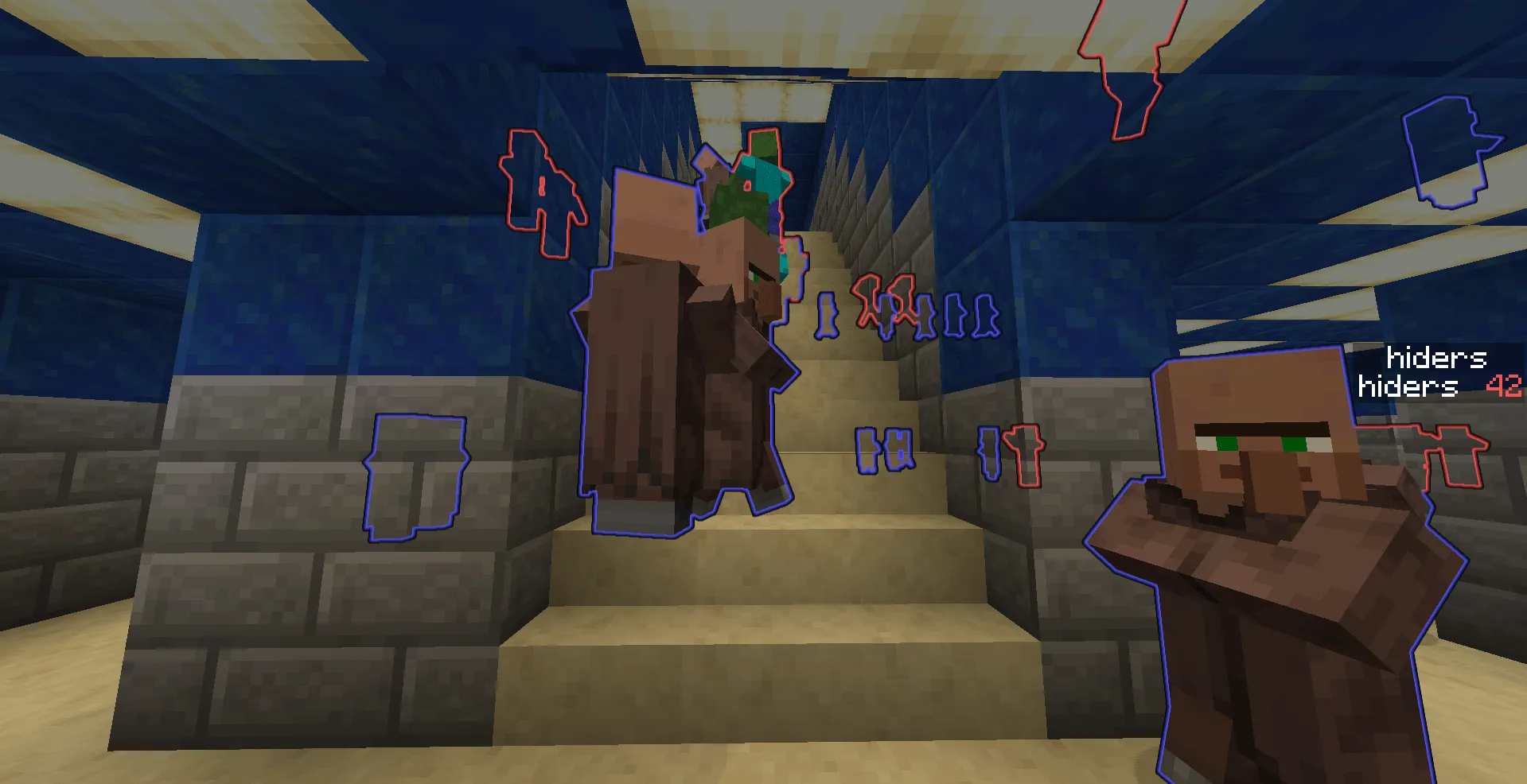 villager hide and seek (squid game) — скриншот 2 (Карты, Minecraft)