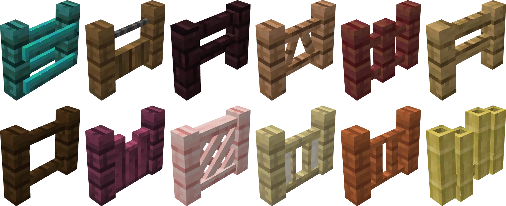 PolyParts - Funky Fences — скриншот 1 (Текстуры, Minecraft)
