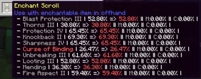 Enchant Scrolls, Моды, Minecraft
