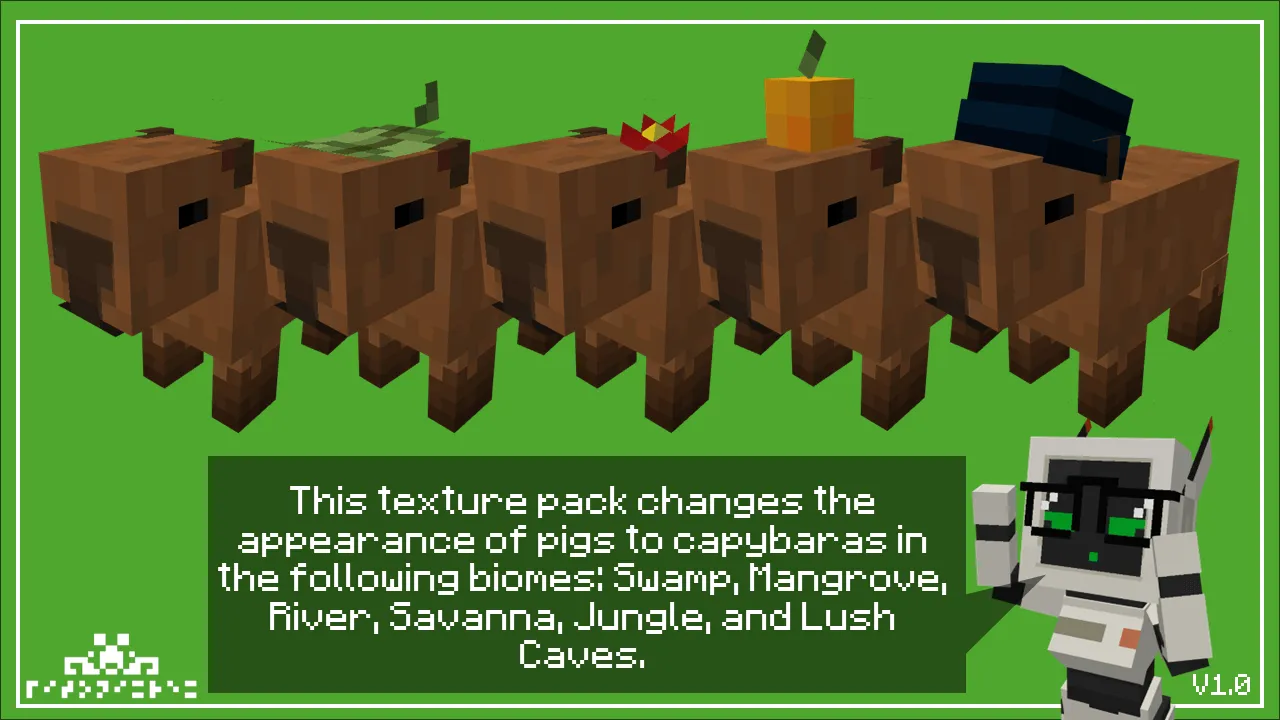 Capybaras, Текстуры, Minecraft