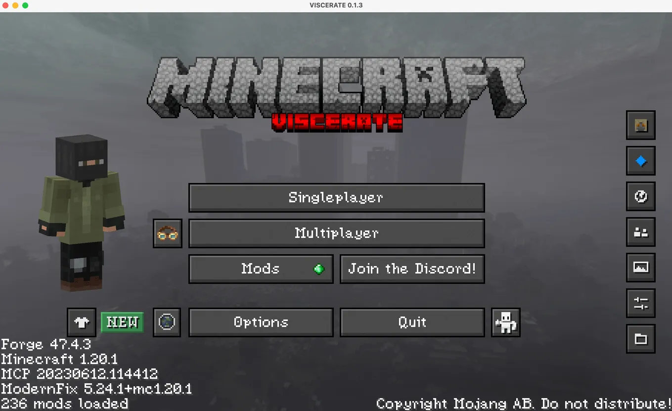 VISCERATE Custom Panorama, Текстуры, Minecraft