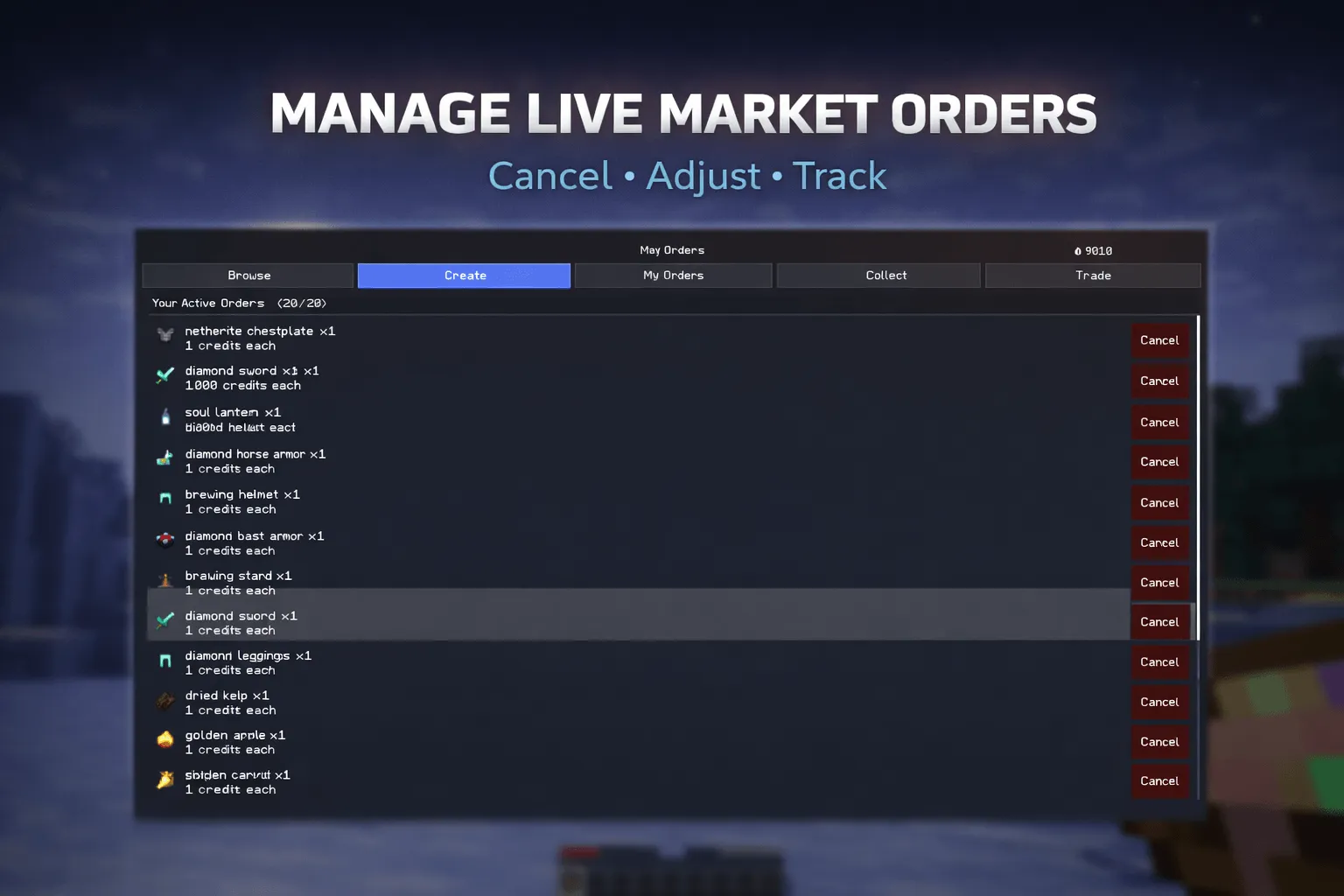 Swell's MarketPlace, Моды, Minecraft