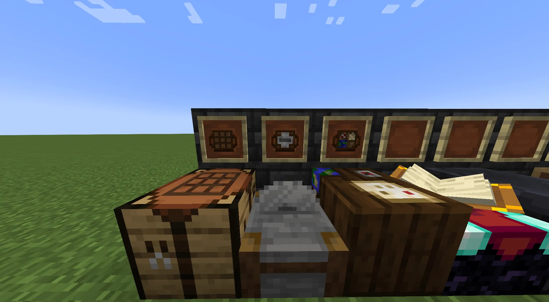 Handy Benches — скриншот 1 (Моды, Minecraft)