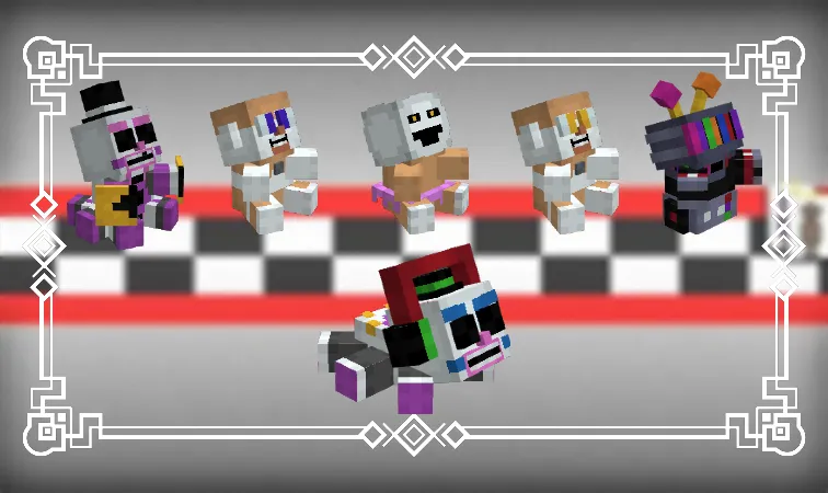FNAF Ultimate Custom Plushies — скриншот 8 (Текстуры, Minecraft)