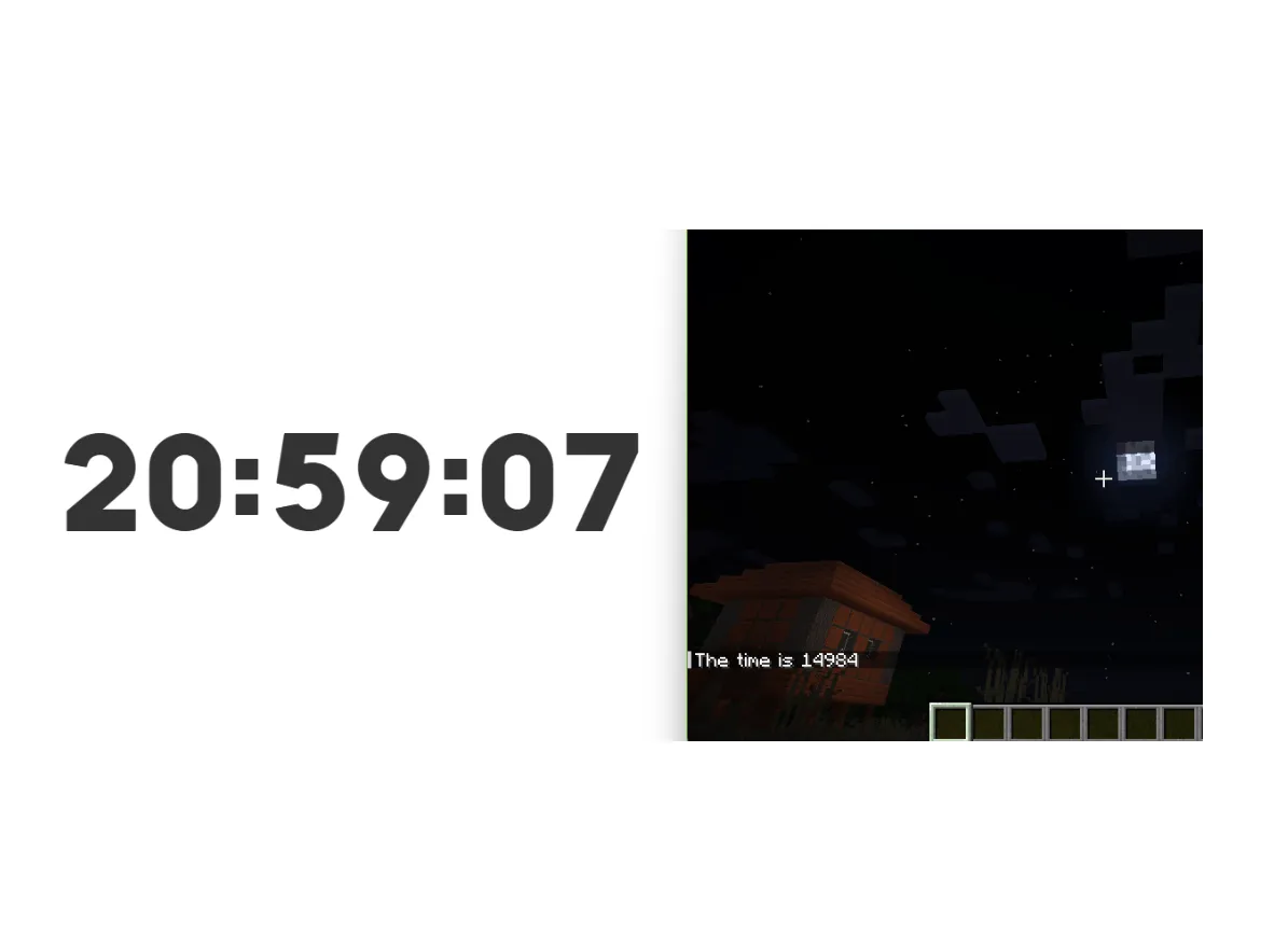 Real Time of Day — скриншот 1 (Моды, Minecraft)