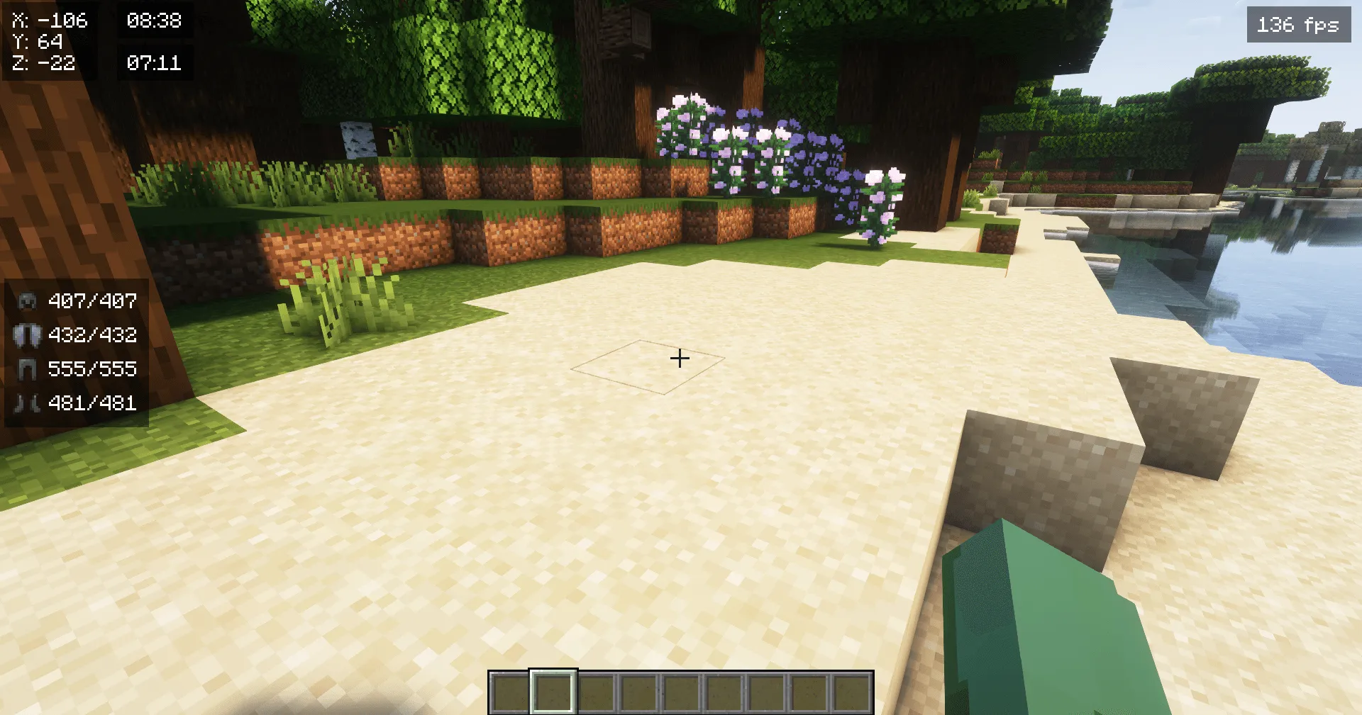 Pixel-Hud, Моды, Minecraft