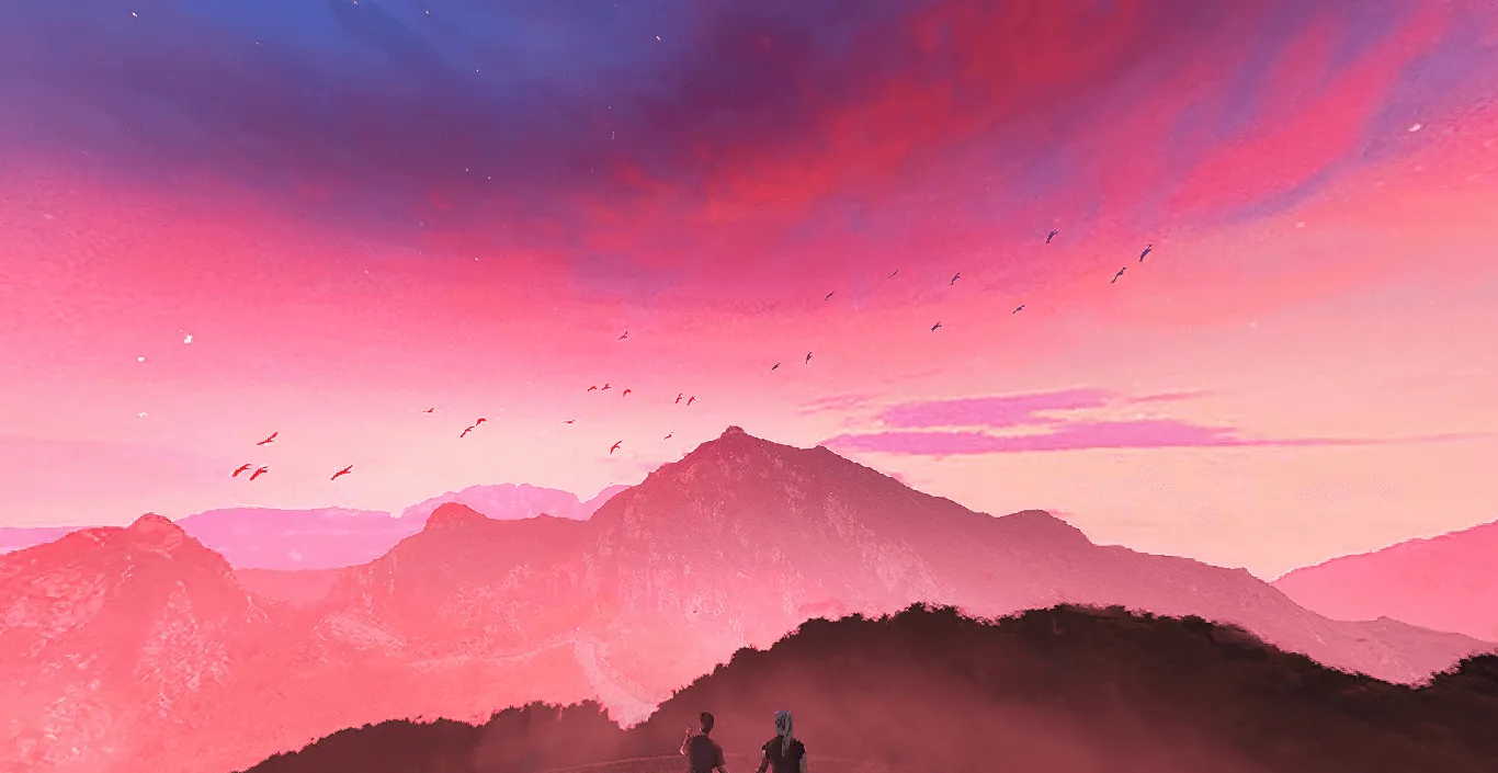 sky falling stars night girl alone silhouette scenery — скриншот 2 (Текстуры, Minecraft)
