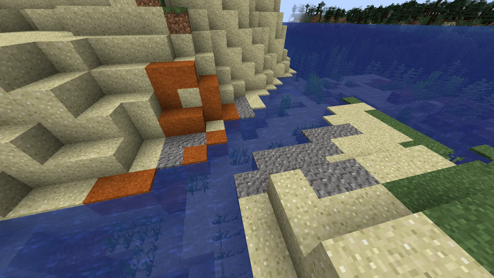 Classic improvements ADD-ON 3 Sand overlays — скриншот 1 (Текстуры, Minecraft)