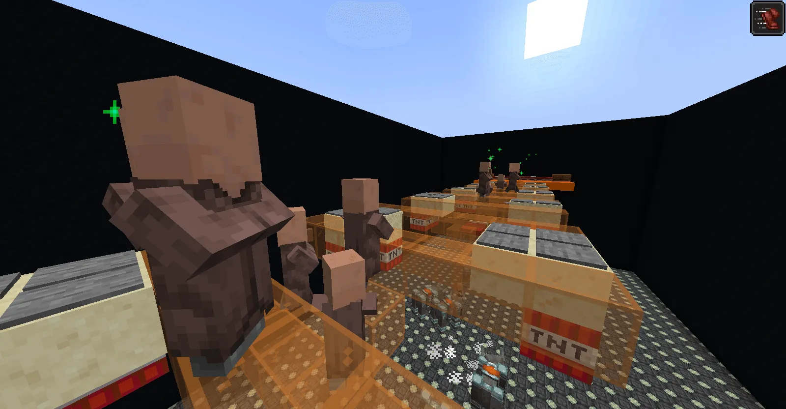 villager glass bridge (squid game) — скриншот 7 (Карты, Minecraft)