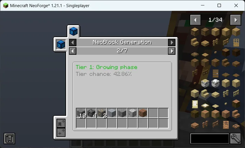 NeoBlock - The New OneBlock, Моды, Minecraft