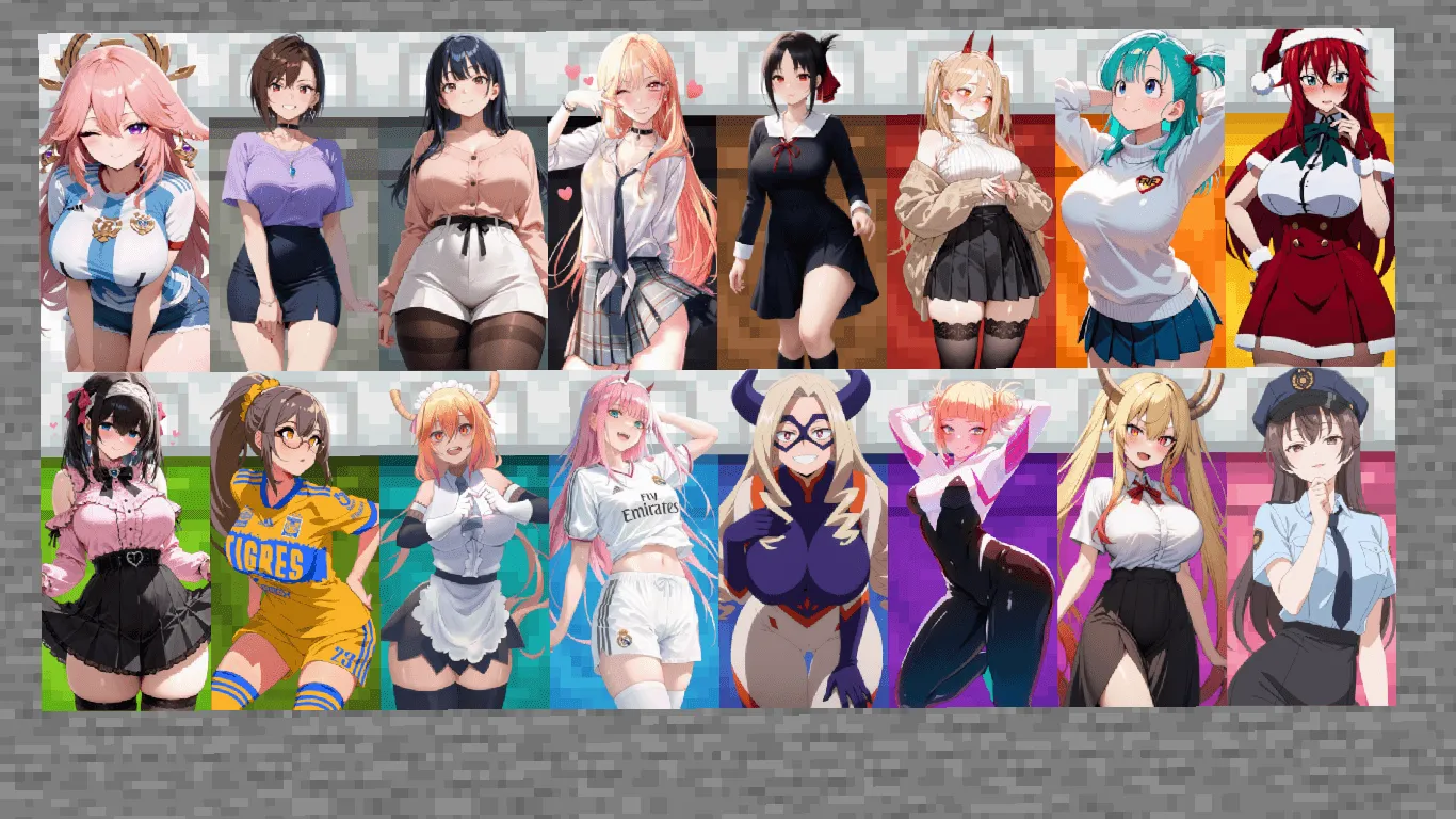 anime waifu Beds #22and21 — скриншот 1 (Текстуры, Minecraft)