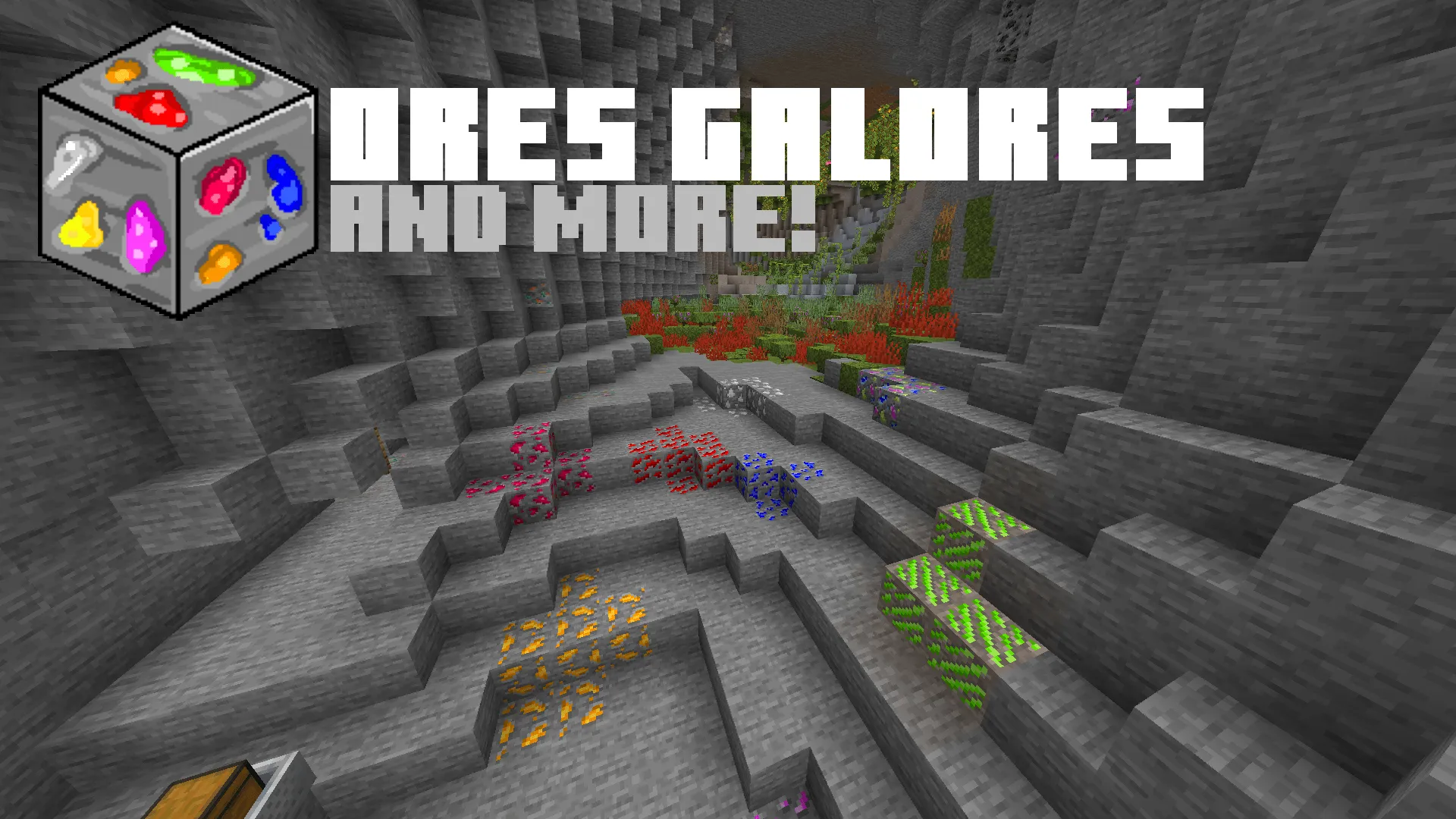 Ores Galore and More — скриншот 1 (Моды, Minecraft)