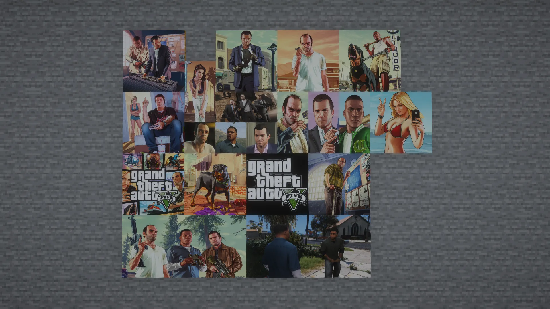 GTA V Paintings, Моды, Minecraft