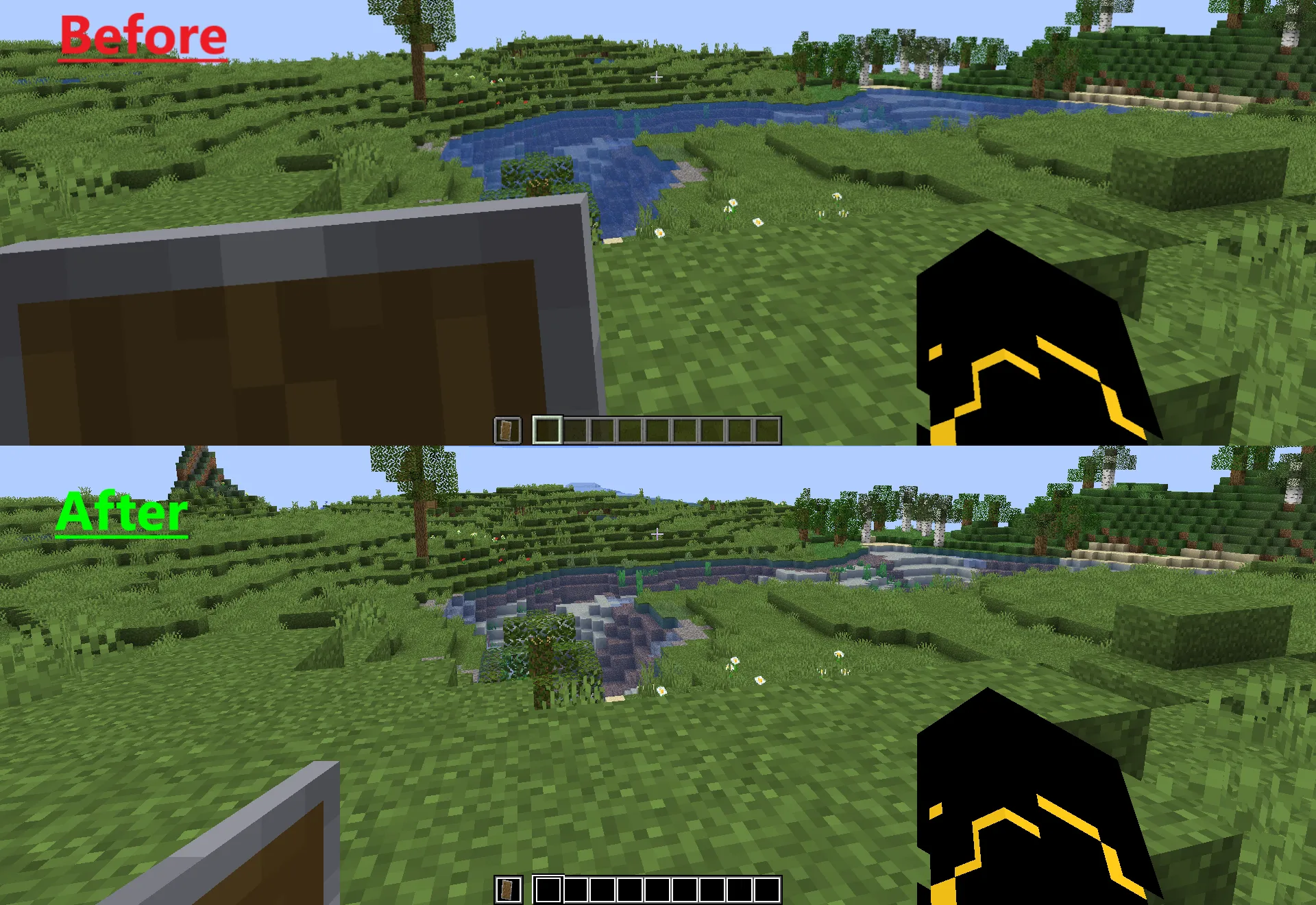 Clear Vision plus, Текстуры, Minecraft