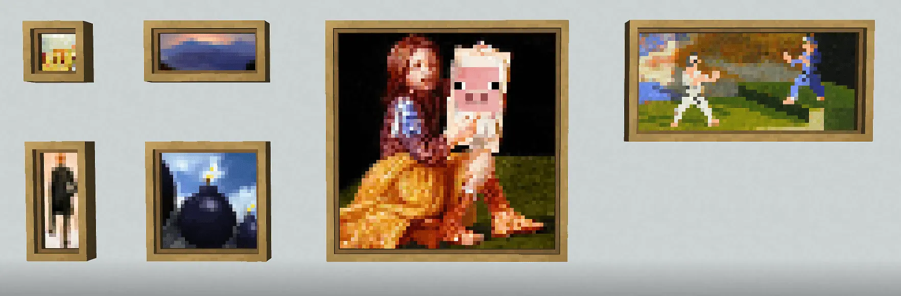 Framed Paintings (Fast Paintings resource pack) — скриншот 3 (Текстуры, Minecraft)