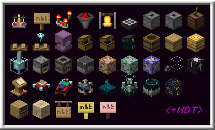 NBT Items, Текстуры, Minecraft