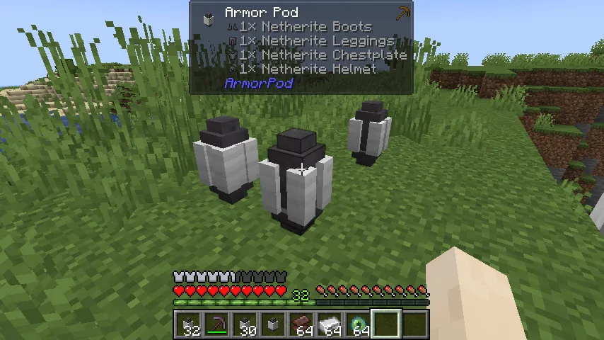 Armor Pod — скриншот 2 (Моды, Minecraft)