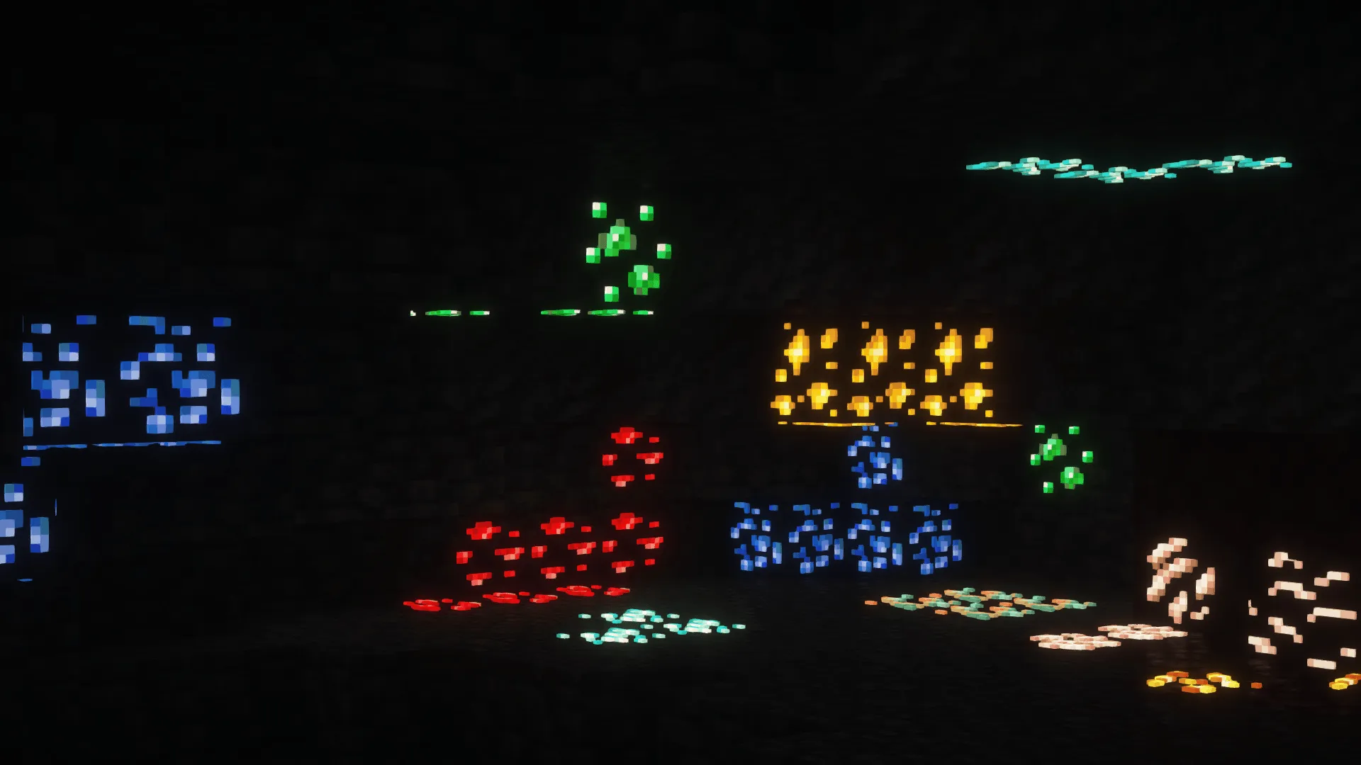 FA_Glowing Ores — скриншот 2 (Текстуры, Minecraft)