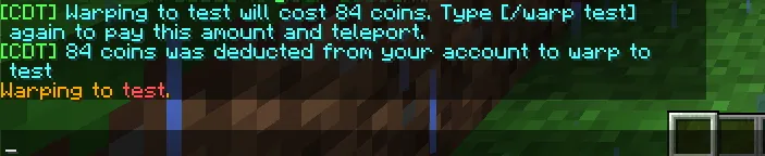 CostDistanceTeleporter, Плагины, Minecraft