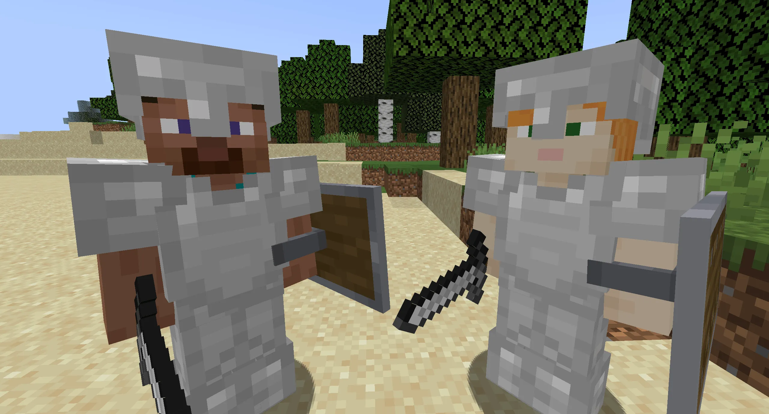 Steve And Alex Adventurer — скриншот 1 (Моды, Minecraft)
