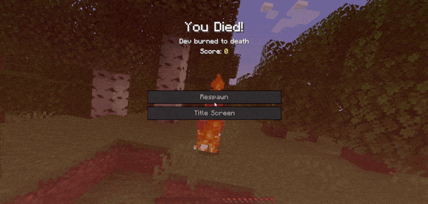 Third Person Death, Моды, Minecraft