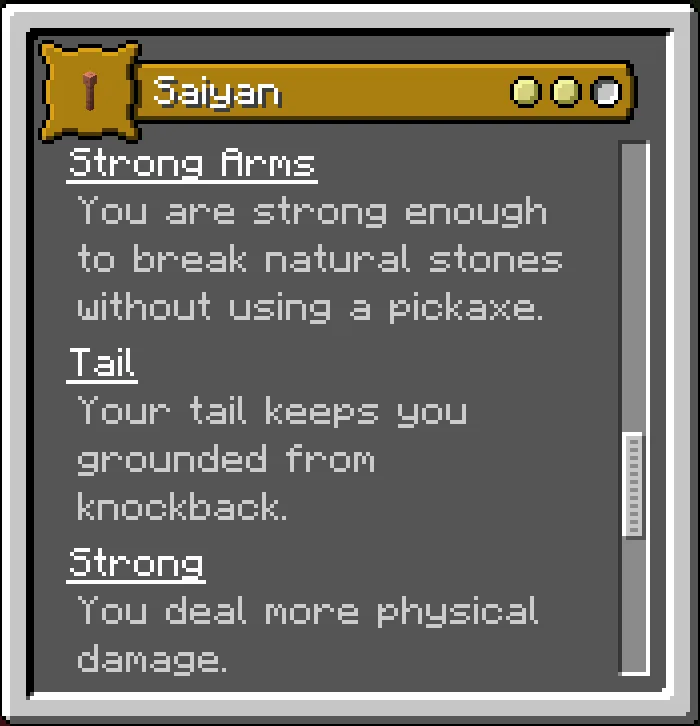 Saiyan Origin, Моды, Minecraft