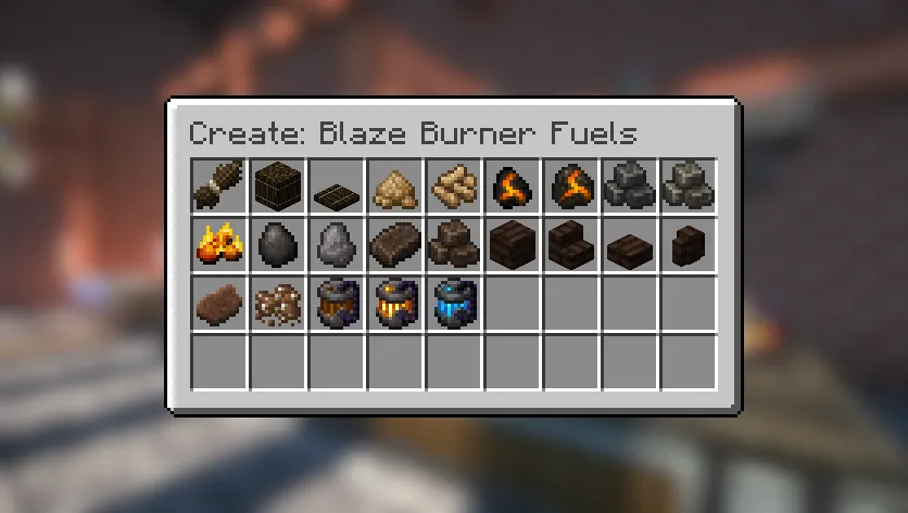 Create: Blaze Burner Fuels — скриншот 2 (Моды, Minecraft)