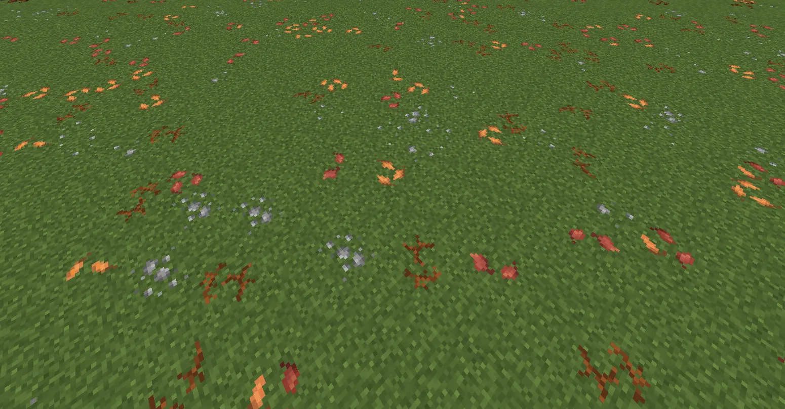 Nature's Carpet: Twigs 'n' Leaves — скриншот 1 (Текстуры, Minecraft)