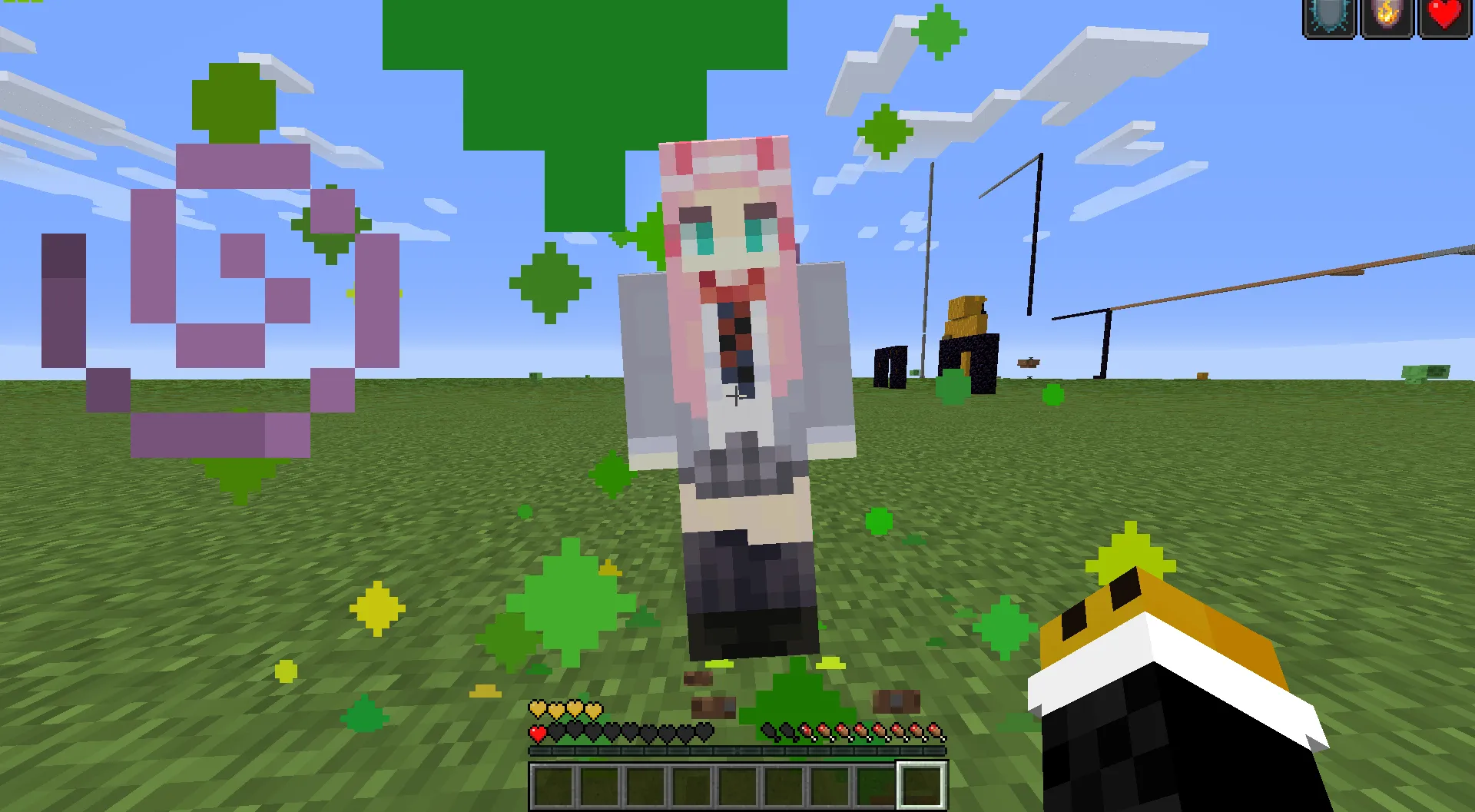 Zero Two Totem of undying(school uniform) — скриншот 2 (Текстуры, Minecraft)