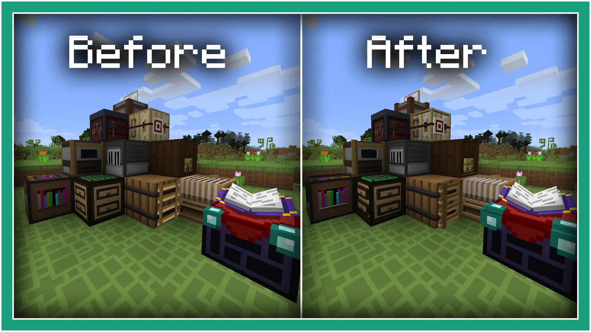 Cube Chaos 3D Blocks Addon — скриншот 1 (Текстуры, Minecraft)