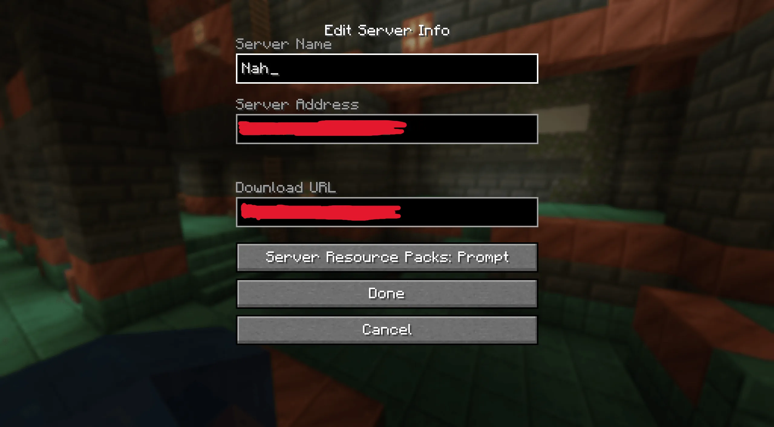 MMMMM (Server-Player version updater), Моды, Minecraft