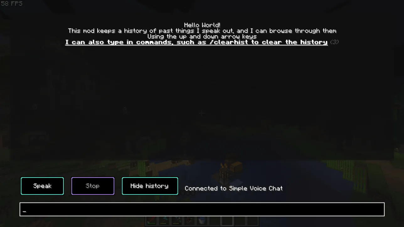 Text To Voice, Моды, Minecraft