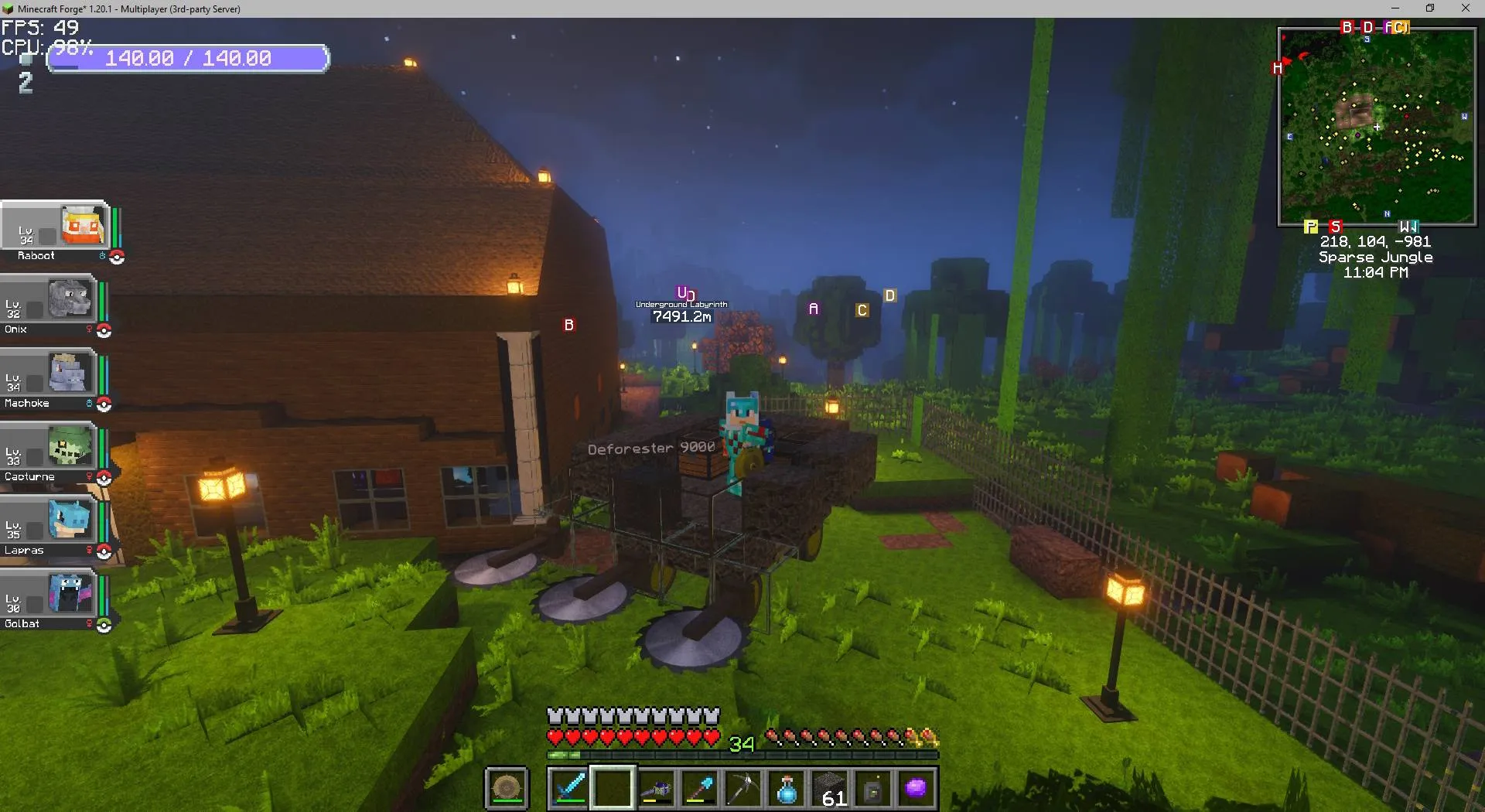 XenoTech, Моды, Minecraft