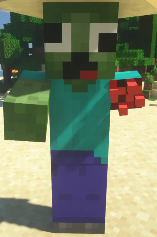 Raffie's dum resource pack, Текстуры, Minecraft