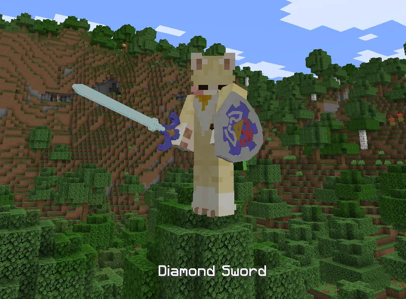 Distant Nostalgia! (a 3D swords/shield resource pack!) — скриншот 4 (Текстуры, Minecraft)