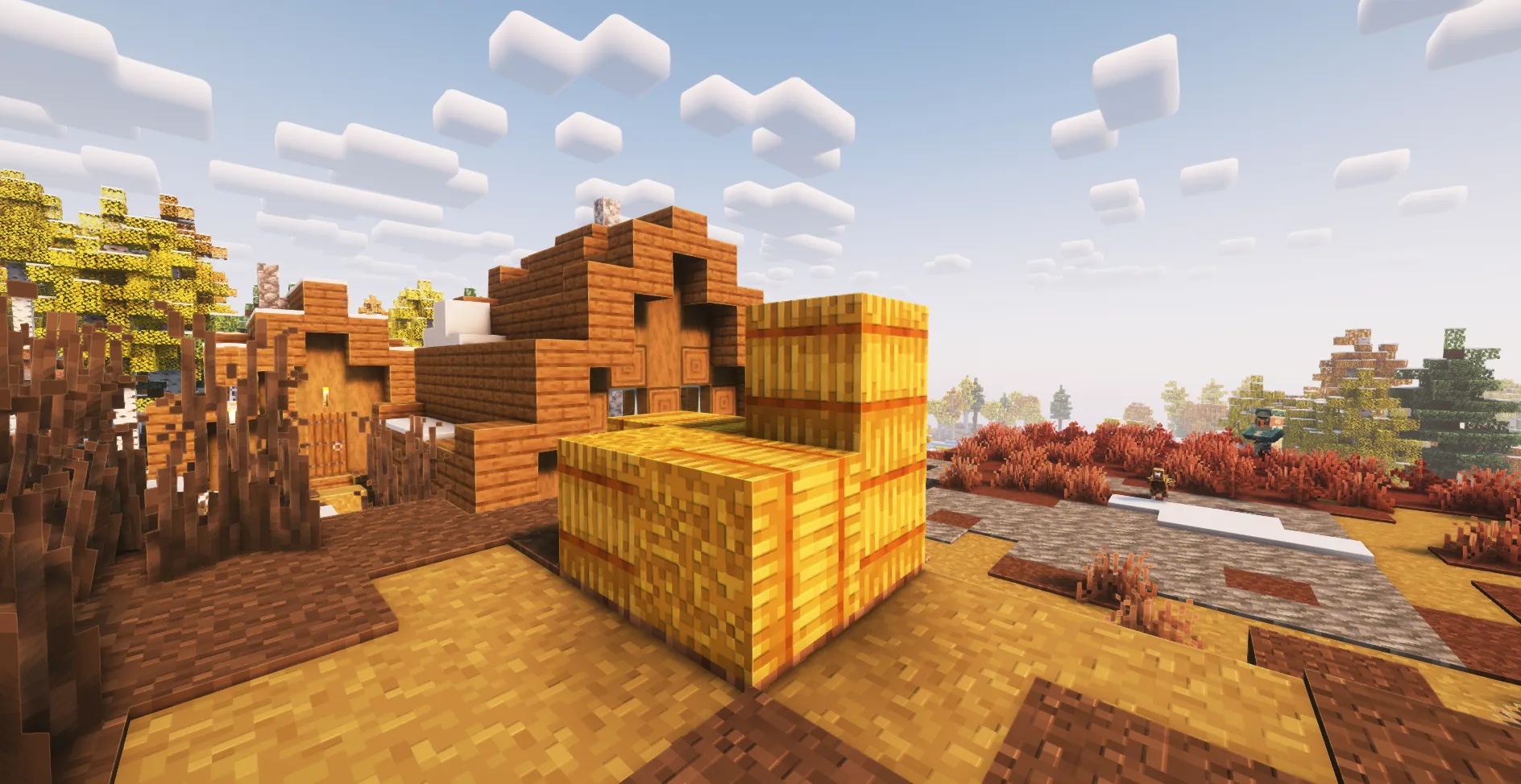 Polished Hay Bale, Текстуры, Minecraft