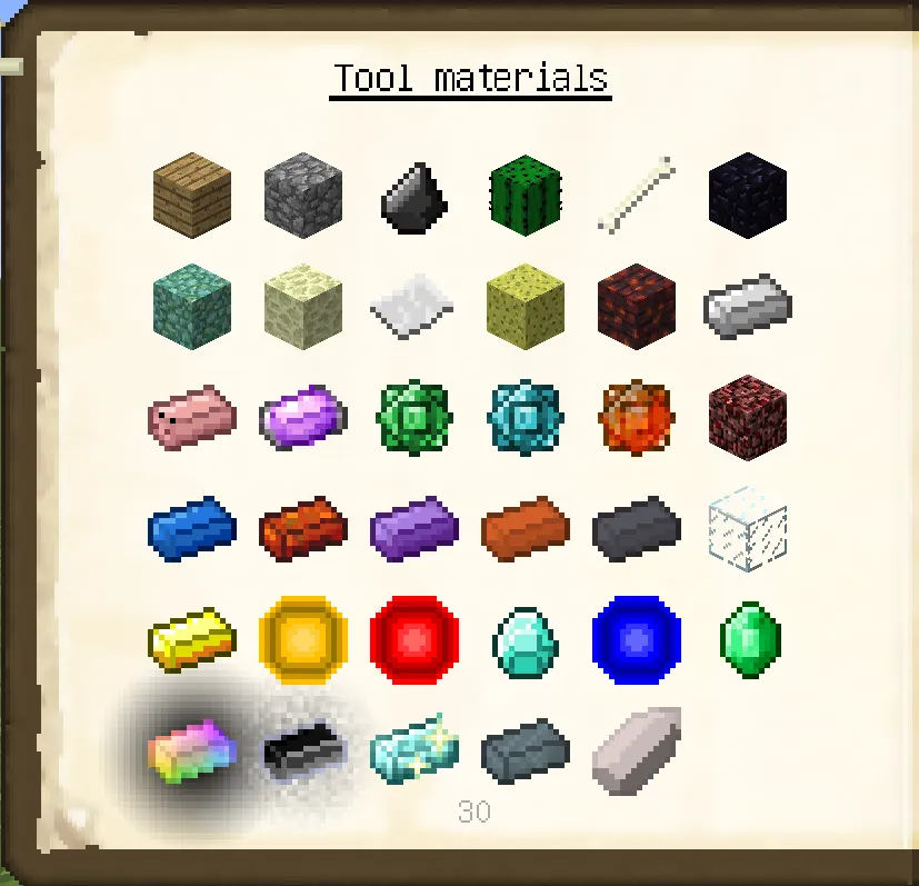 ToMeTinkers, Моды, Minecraft