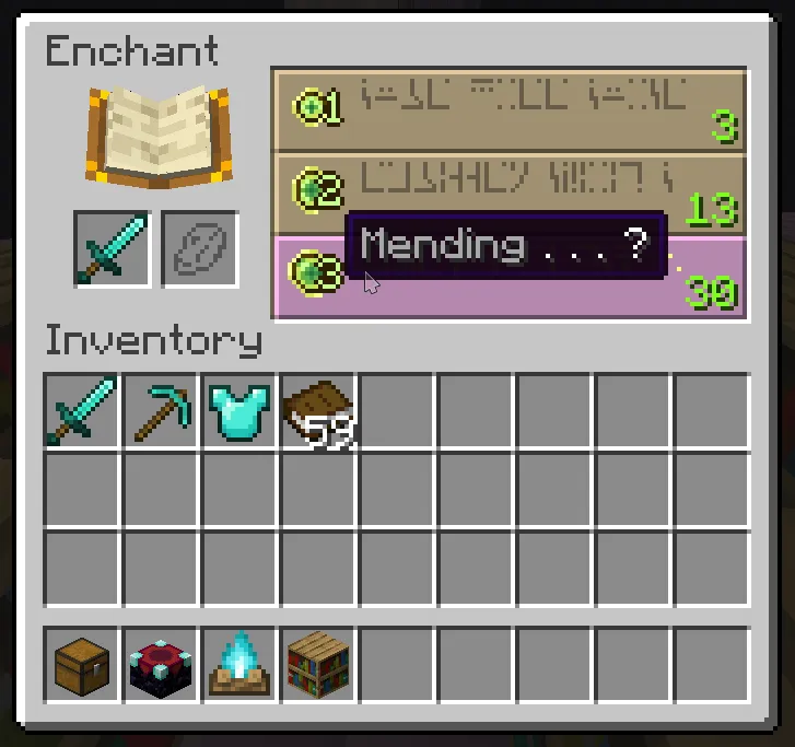 Cursed Enchanting — скриншот 2 (Моды, Minecraft)