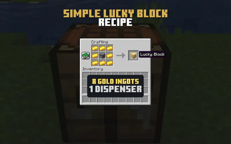 Simple Lucky Block by af-an — скриншот 1 (Моды, Minecraft)