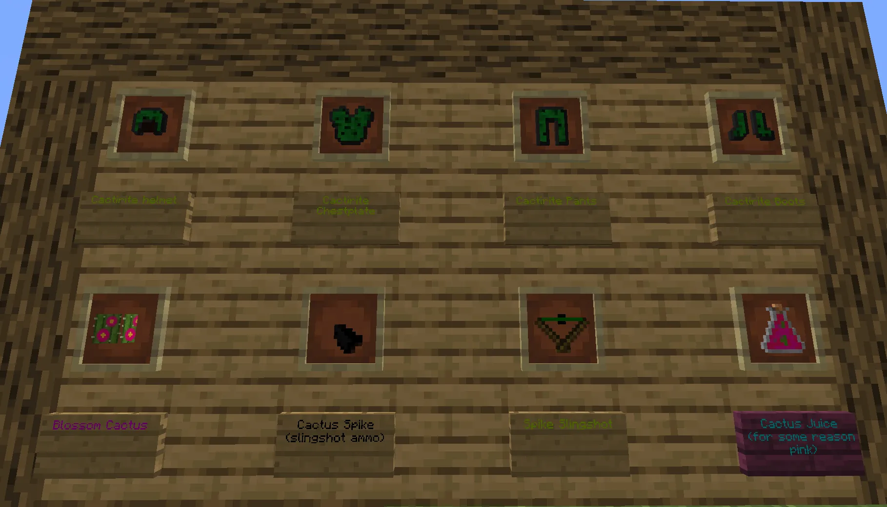 Blooming cactus (discontinued project), Моды, Minecraft