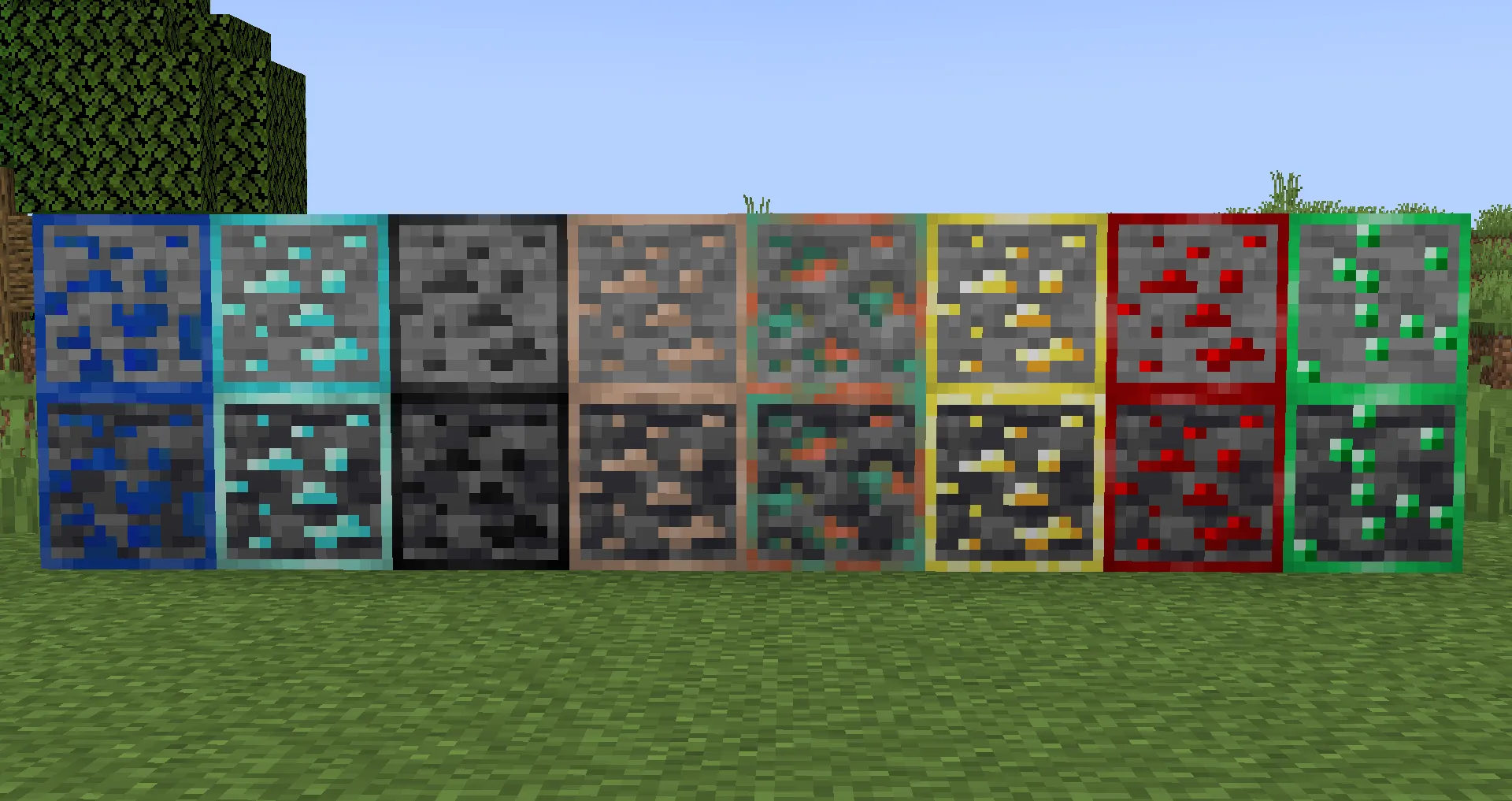 Old Ores, Текстуры, Minecraft