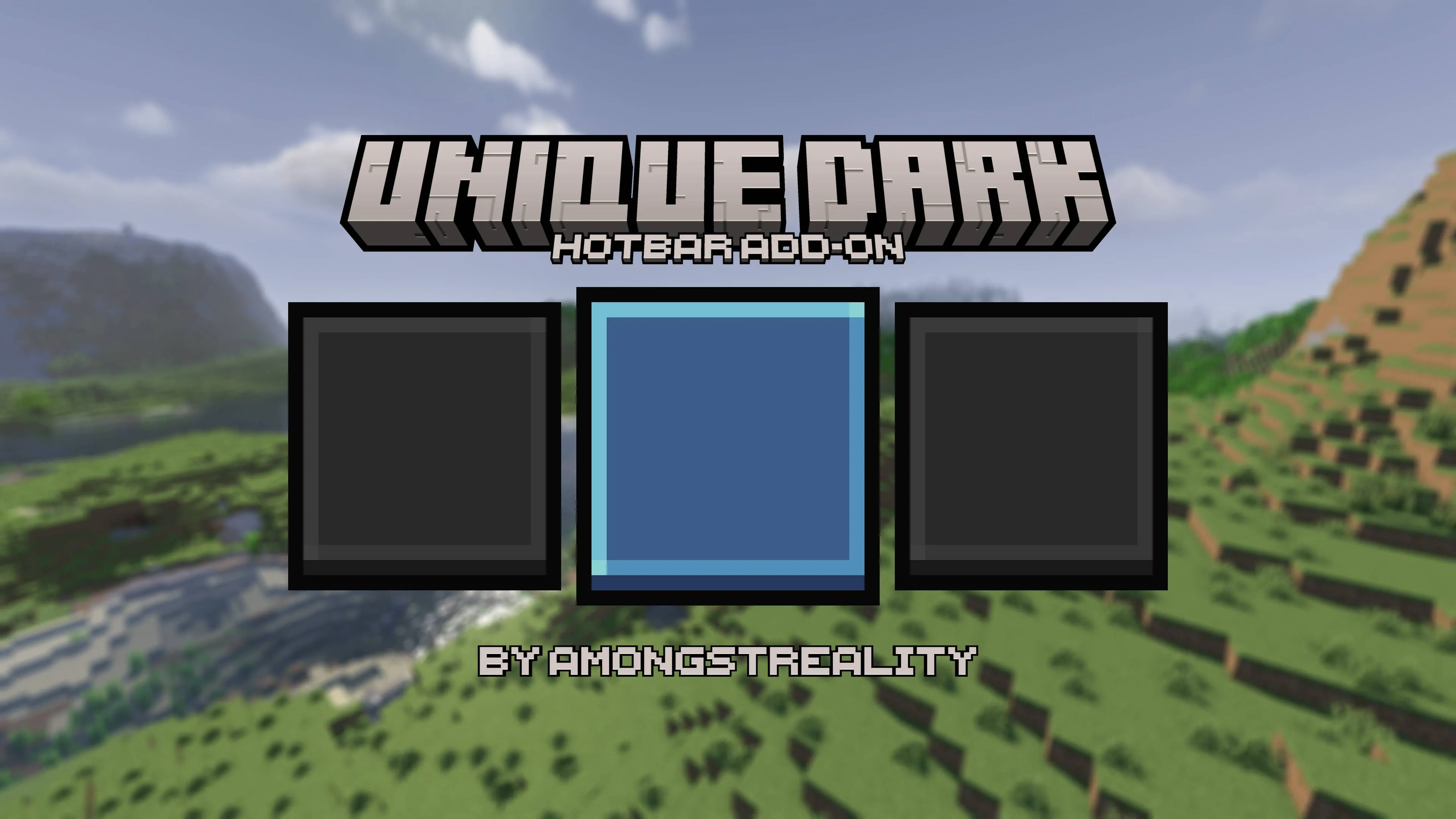 Unique Dark - Hotbar Add-On — скриншот 1 (Текстуры, Minecraft)