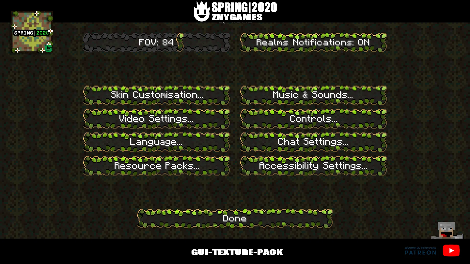 Spring|2020 🌻🌼🌷 - GUI-TEXTURE-PACK — скриншот 4 (Текстуры, Minecraft)