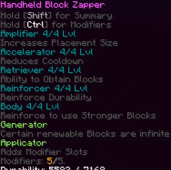 Create: Block n' Zapping, Моды, Minecraft