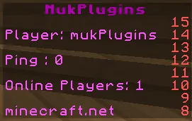 mukScoreboard — скриншот 1 (Плагины, Minecraft)