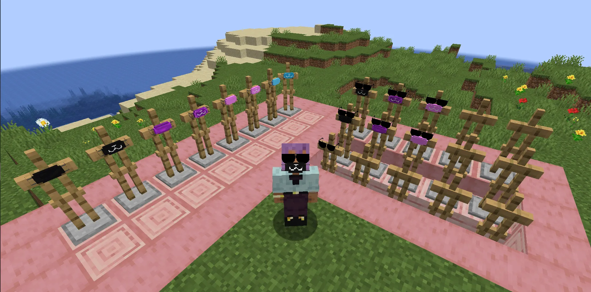 facemask, glasses and accesories, Моды, Minecraft