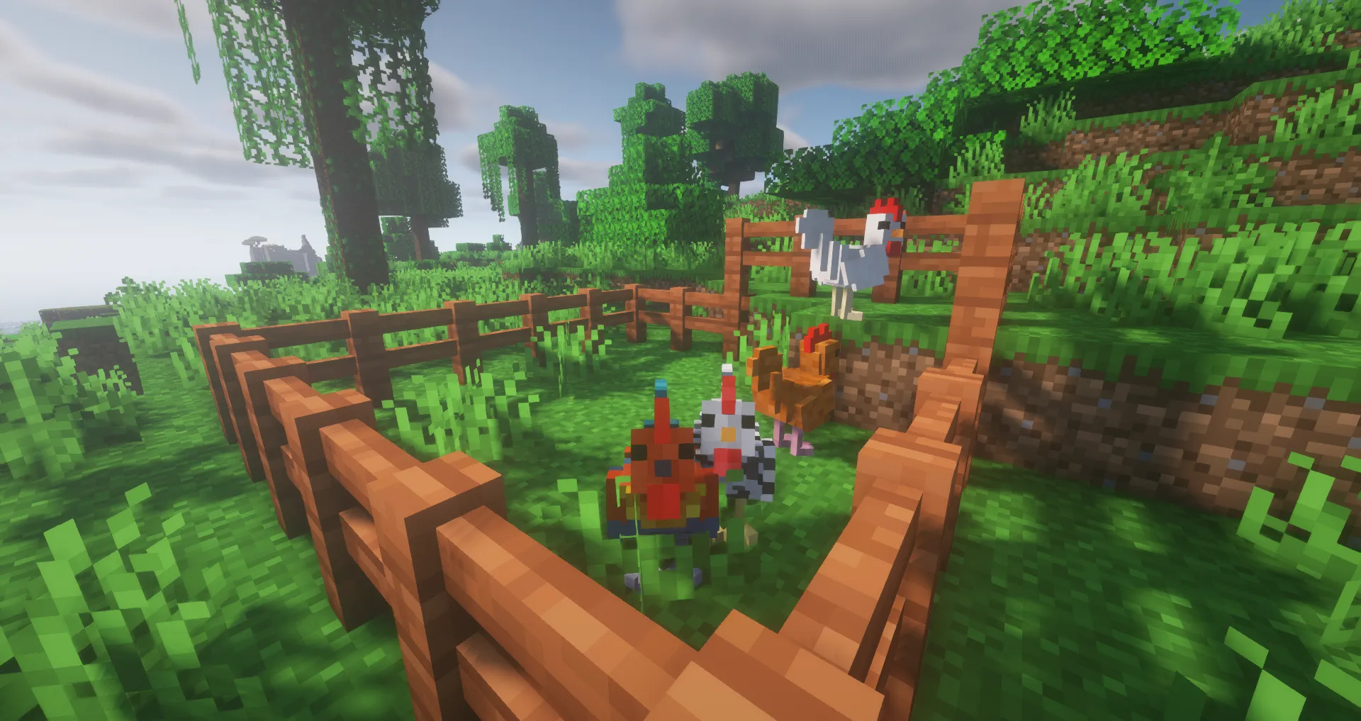 Remodeled Chickens — скриншот 1 (Текстуры, Minecraft)