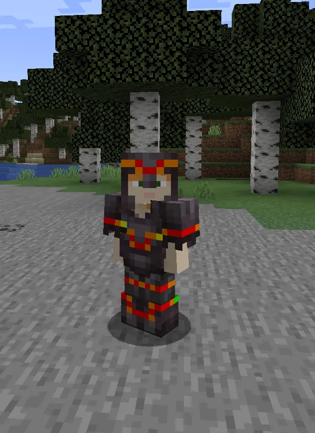 Rainbow trim material, Моды, Minecraft